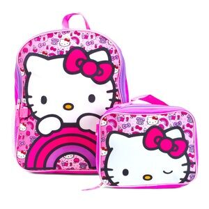🩷 NEW! Hello Kitty Backpack and Detachable Lunch Bag Set